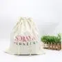 Organic Large Cotton Canvas Drawstring Bread Bag Custom Logo Cotton Dust Packing Shopping Cloth Bag