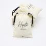 High Quality Beige Cotton Linen Packaging Bag For Baby Care Drawstring Cotton Muslin Gift Storage Bag