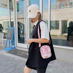 Gelory New Japanese Cute Cartoon Student Shoulder Mobile Phone Bag Canvas Small Messenger Bag