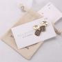 Custom Logo Printed Jewelry Card And Drawstring Jewelry Bag