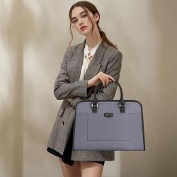 LOVEVOOK 15.6 In Laptop Tote Work Bags Canvas Briefcase Lightweight Handbag Shoulder Bag Office College Laptop Bag for Women