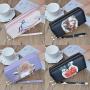 ZR688 Women's Wallet Long Handbag PU Double-layer Zipper Coins Wallet Purse Stylish Contrast Color Mobile Phone Bag Card Holder