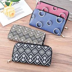 2024 Women's Wallet New Fashion  Long  Purse  Zipper Colorful Rectangle Ladies Bag For Mobile Phone And Money