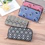 2024 Women's Wallet New Fashion  Long  Purse  Zipper Colorful Rectangle Ladies Bag For Mobile Phone And Money