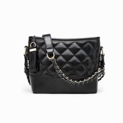 2024 New Version Of Mixed Color Diamond Lattice Wandering Small Fragrance Wind Single Shoulder Crossbody Fashion Bucket Bag