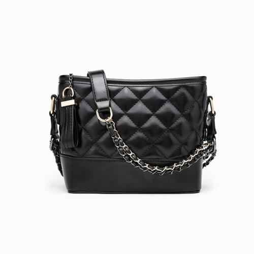 2024 New Version Of Mixed Color Diamond Lattice Wandering Small Fragrance Wind Single Shoulder Crossbody Fashion Bucket Bag