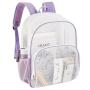 Gelory Wholesale Heavy Duty Semi-Transparent Mesh Sports Backpack See Through College Student Backpack
