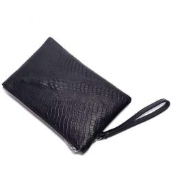 2024 OEM Men's clutch  bag crocodile genuine leather  handbag for men business clutch bags factory wholesaler