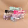 Keymay High Quality Candy Color Gold Zipper PVC Clear Travel Pouch Pvc Zipper Pouch Makeup Travel Bag Cosmetic Bag Custom Logo