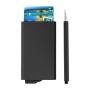 Designer metal credit card holder ultra slim aluminium card holder business metal cash holder