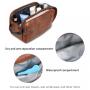 Lovevook 2022 Wash Bag with Wet Dry Compartment PU Vegan Leather Men's Cosmetic Bag Multifunction Large Men Travel Toiletry Bag