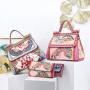 Hot selling textures handbag for women eye-catching luxury printing ladies bags chicken tracks female bags China handbag factory
