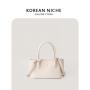 French Romantic Design Leather Women's Handbag Adjustable Shoulder Strap PU Leather Crossbody Bag Daily Fashion Tote Bag