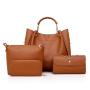 2022 New Womens Handbag Lichee Handbag Sling Bags Wallet Lady Women Ladies Luxury Purses Shoulder Bags 4 Pieces Handbag Bag Set