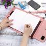 Gelory Portfolio File Folder Documents Bag Files Organizer Business Card Holder Stationery Pencil Case Bag