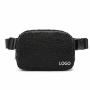 Custom Logo White Outdoor Fitness unisex Versatile Plush Crossbody Bag Lambswool Fleece Sling Waist Belt Bag