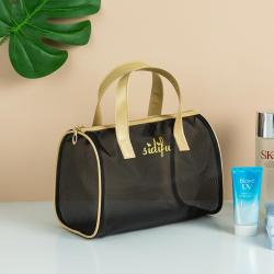 Women Clear Makeup Organizer Pouches Travel Mesh Wash Toiletry Cosmetic Bag With Custom Logo