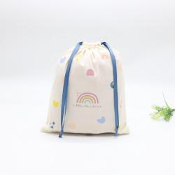 Super Soft Cotton Linen Dust Shoe Cloth Storage Dust Shopping Bag Natural Cotton Muslin Drawstring Gift Jewelry Pouch