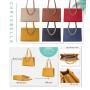 SUSEN CHRISBELLA 2022 Women's PU Tote Bag Large Female Shoulder Bags With Small Purse women's handbags with zipper for women
