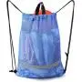 Gelory Wholesale Reusable Custom Eco Friendly Nylon Reflective Football Kickboard Mesh Drawstring Backpack Bags With Zipper Pocket