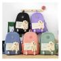 ZR840 SchoolBag Sets Girls Pupil Student Hot Selling Fashion Travel Canvas Little Bear Doll Cute College 4 Pcs Backpack Sets
