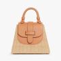 Factory Customized Summer Womens Handbags Luxury Vegan Leather Straw Raffia Fully Custom Elegant Beach Bags Ladies Hand Bags
