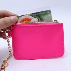 Keymay 2023 Multicolor Card Holder Keyring Nylon Money Key Zipper Pouch Small Wallet Women Coin Purse