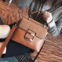 Hot selling fashion wide shoulder strap portable crossbody small square bag frosted shoulder bag