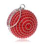 Hot selling round purses pearl beading bag handbags trendy wedding party bags women evening bag women clutch