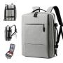 HR766 USB Charge Port Men's Expandable Backpack Fashion Waterproof Leisure Travel Backpack Oxford Business Laptop Backpack