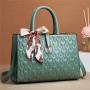 2022 New Style Pure Color Diamond Lattice Woman's Bag Scarves Embossing Soft Leather Single Shoulder Bag Fashion Simple Handbag