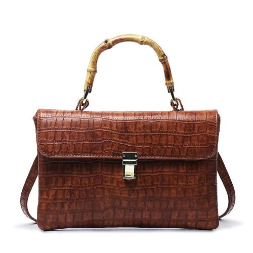 2024 Custom New Arrival Stones Tune Handbag For Women Luxury With Bamboo Handle Design