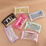 keymay 2024 Fashion Waterproof PVC Zipper Pouch Custom Logo Transparent Toiletry Makeup Bag Clear Cosmetic Bag