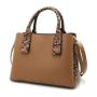 2024 Custom Snake Vegan Leather Bucket Bag Handbag For Women Ladies Fashion