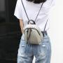 2024 Custom Women Mini Backpack Multi-function Ladies Backpacks Female School Bag Shoulder Bag PVC Custom Logo Fashion Plain