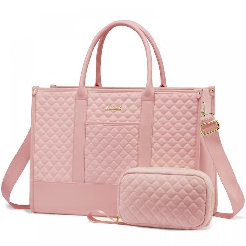 LOVEVOOK 15.6 inch Large Capacity Work Briefcase Fashion Lightweight Laptop Tote Bags for Office Women Ladies Business Handbag