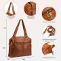 LOVEVOOK Large Mother's Day Gift Tote Designer Handbag Ladies Hobo bag Bucket Roomy Purse Multiple Pockets Purses for Women