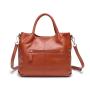 2024 Custom Luxury Genuine Leather Handbags For Women Tote Bag With Woven Handle