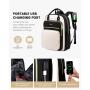 LOVEVOOK Custom Fashion Quilted Waterproof Teenagers Daypack Trendy Anti Theft School bookBags USB Women College Laptop Backpack