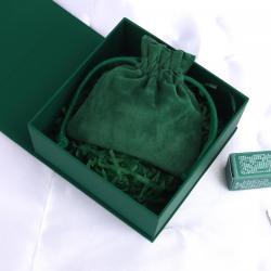 Custom Logo Printing Velvet Jewelry Packaging Pouch Bag For Earring Necklace Bracelet Mini Velvet Christmas Gift Drawstring Bag