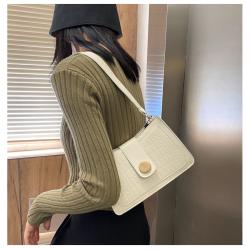 The Latest Fashionable Versatile Shoulder Bag Chain Underarm Handbag Stone Print Pu Leather Cross-body Messenger Bag