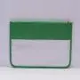 Keymay 17 Colors Personalized Letter Patch Clear Toiletry Bag Transparent Nylon Zipper Pouch Flat PVC Cosmetic makeup Bag