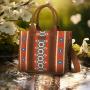 2pcs 2024 Trendy Large Capacity Bohemian Women's Canvas Bohemian Tote Bag High Quality Luxury Brand Custom Logo Women Handbags