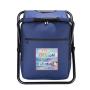 Customized Logo Outdoor Travel Storage Camping Folding Fish Beach Seat Backpack Cooler Bag with Chair