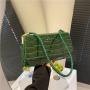 Stone Pattern Candy Color Fashion Handheld One Shoulder Crossbody Bag