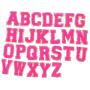 Wholesale Custom Handmade DIY Alphabet Pearl Applique Embroidery Towel Chenille Letter Patches