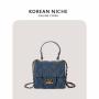 Wholesale Denim Material Zipper Mini Handbag Small Capacity One shoulder Crossbody Portable Bags Women Shoulder