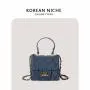 Wholesale Denim Material Zipper Mini Handbag Small Capacity One shoulder Crossbody Portable Bags Women Shoulder