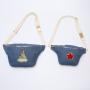 Factory Custom Crossbody Chest Bags Boys Girls Blue Jeans Waist Belt Bumbag Women Men's Bag Denim Chest Bag Fanny Pack