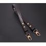 HR200 Adjustable Leather Bag Shoulder Strap Black Extension Shoulder Strap Accessory Adjustable PU Crossbody Bag Long Strap